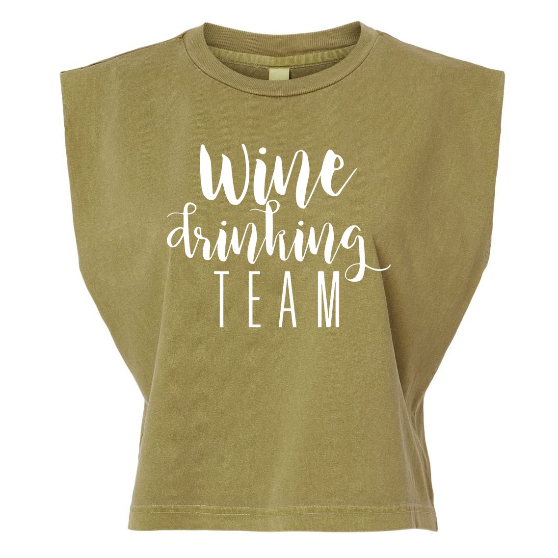 Wine Drinking Team Drinking Festival Drinking Party Garment-Dyed Women's Muscle Tee