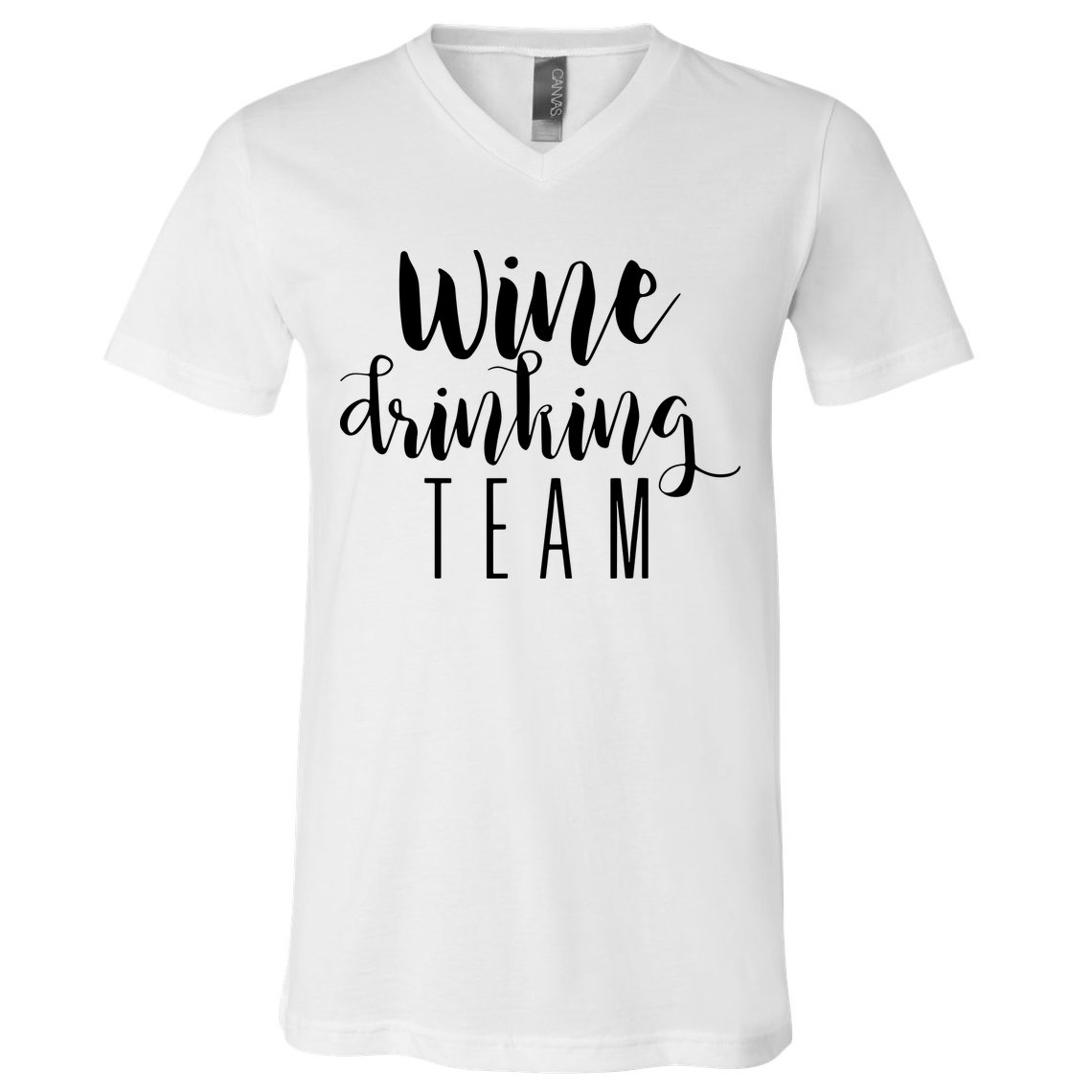 Wine Drinking Team Drinking Festival Drinking Party V-Neck T-Shirt