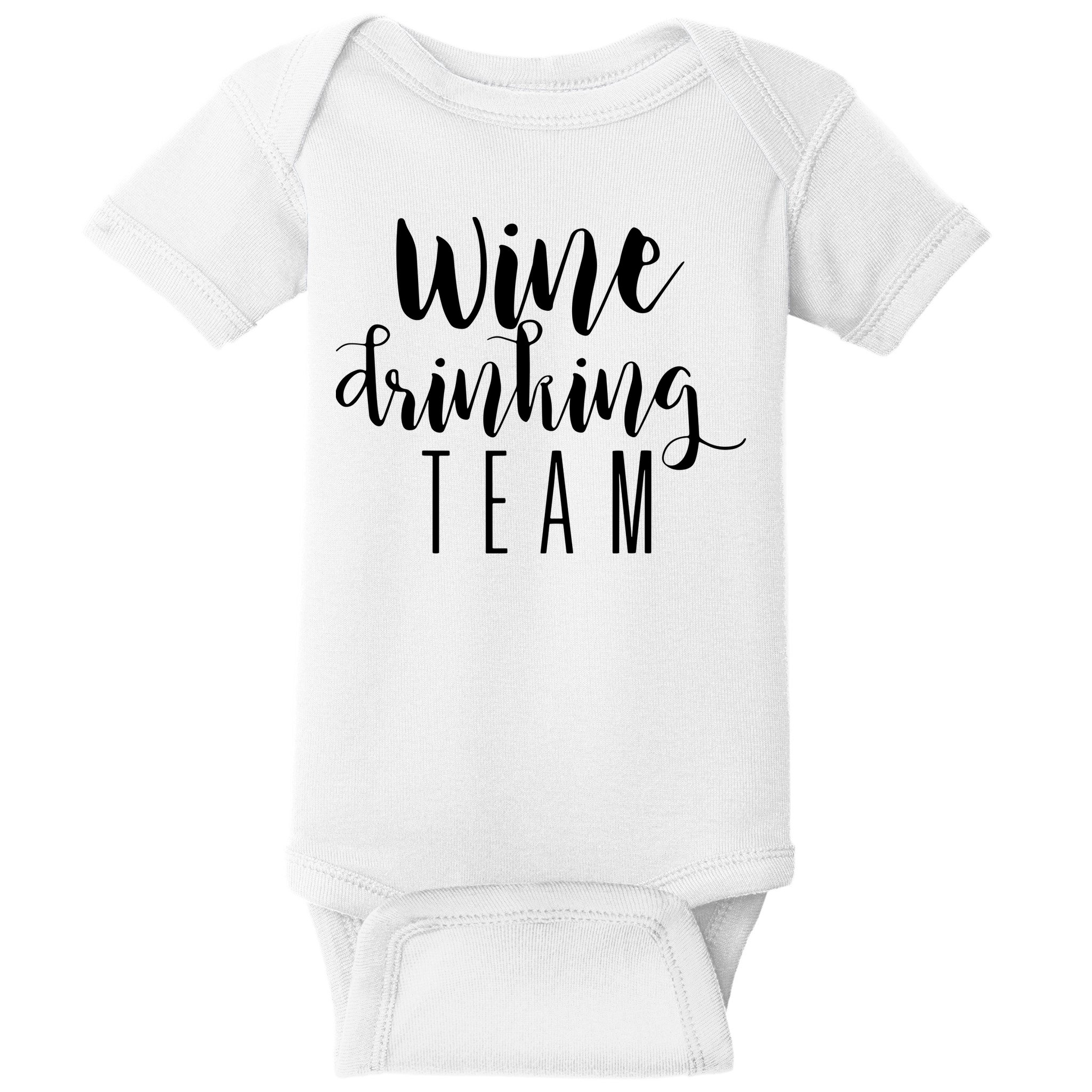 Wine Drinking Team Drinking Festival Drinking Party Baby Bodysuit