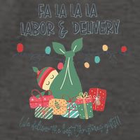 We Deliver The Best Presents Labor And Delivery Rn Christmas Vector Backpack