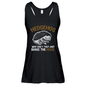 Why Dont They Just Share The Hedge Hedgehog Ladies Essential Flowy Tank