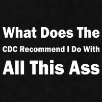 What Does The CDC Recommend I Do With All This Ass Ladies PosiCharge Tri-Blend Wicking Tank