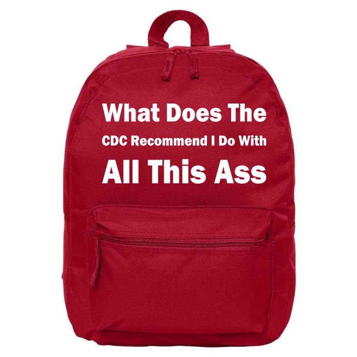 What Does The CDC Recommend I Do With All This Ass 16 in Basic Backpack