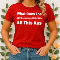 What Does The CDC Recommend I Do With All This Ass Womens T-Shirt
