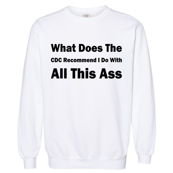 What Does The CDC Recommend I Do With All This Ass Garment-Dyed Sweatshirt