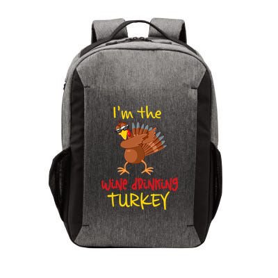 Wine Drinking Turkey Matching Family Thanksgiving Party Vector Backpack