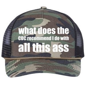 What Does The CDC Recommend I Do With All This Ass Retro Rope Trucker Hat Cap