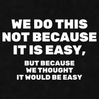 We Do This Not Because It Is Easy, But Because We Thought It Would Be Easy Ladies PosiCharge Tri-Blend Wicking Tank