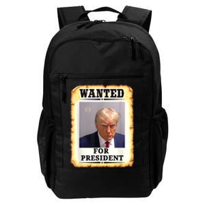 Wanted Donald Trump For President 2024 Daily Commute Backpack