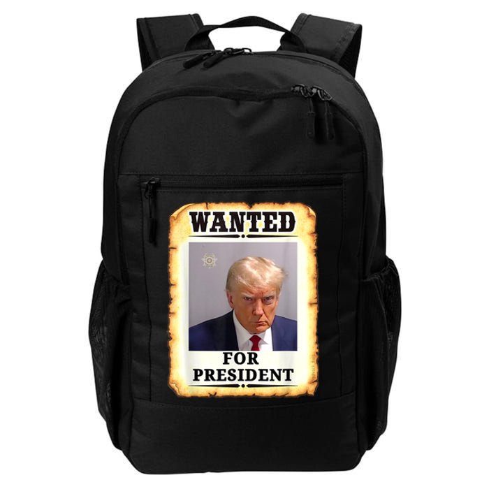 Wanted Donald Trump For President 2024 Daily Commute Backpack