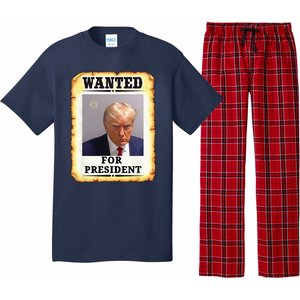 Wanted Donald Trump For President 2024 Pajama Set