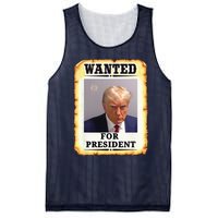 Wanted Donald Trump For President 2024 Mesh Reversible Basketball Jersey Tank