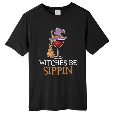 Wine Drinking Team Wo Halloween Witches Be Sippin Tall Fusion ChromaSoft Performance T-Shirt