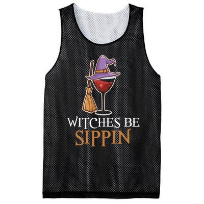 Wine Drinking Team Wo Halloween Witches Be Sippin Mesh Reversible Basketball Jersey Tank