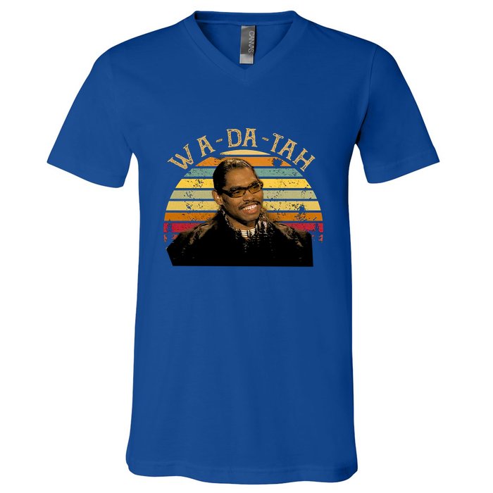 Wa Da Tah Pootie Tang Vintage Movie Quote V-Neck T-Shirt