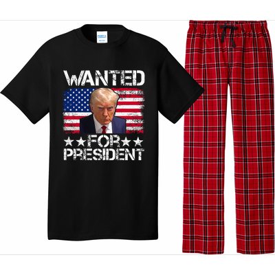 Wanted Donald Trump For President 2024 Pajama Set