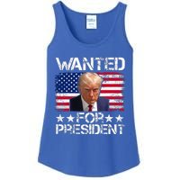 Wanted Donald Trump For President 2024 Ladies Essential Tank