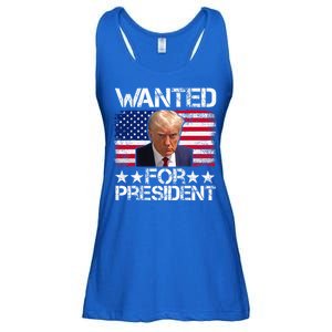 Wanted Donald Trump For President 2024 Ladies Essential Flowy Tank