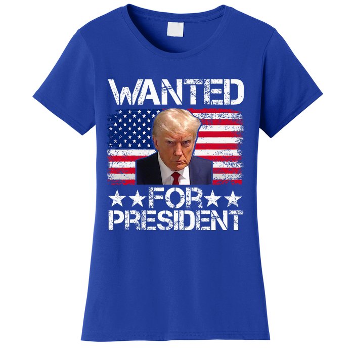 Wanted Donald Trump For President 2024 Women's T-Shirt