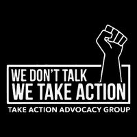 We Don’T Talk We Take Action Stripe Pom Pom Beanie