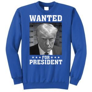 Wanted Donald Trump For President 2024 USA Flag Sweatshirt