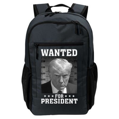 Wanted Donald Trump For President 2024 USA Flag Daily Commute Backpack