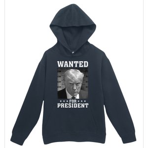 Wanted Donald Trump For President 2024 USA Flag Urban Pullover Hoodie