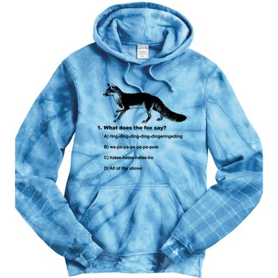 What Does The Fox Say Tie Dye Hoodie