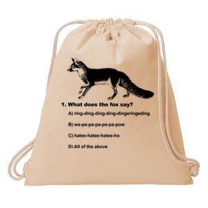 What Does The Fox Say Drawstring Bag