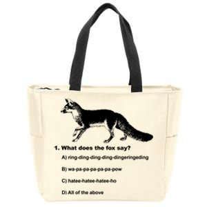 What Does The Fox Say Zip Tote Bag