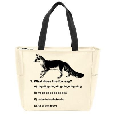 What Does The Fox Say Zip Tote Bag