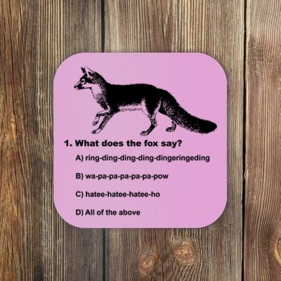 What Does The Fox Say Coaster