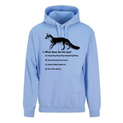 What Does The Fox Say Unisex Surf Hoodie