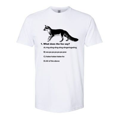 What Does The Fox Say Softstyle CVC T-Shirt