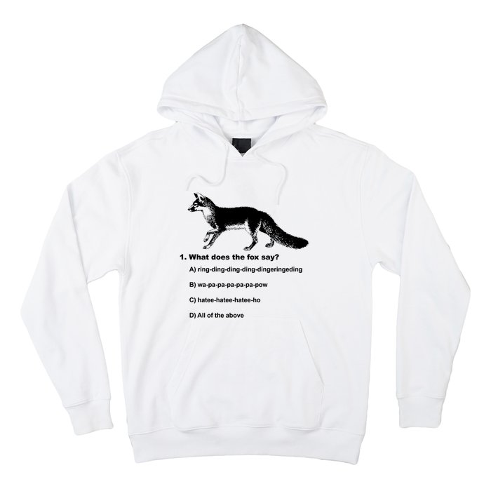 What Does The Fox Say Hoodie