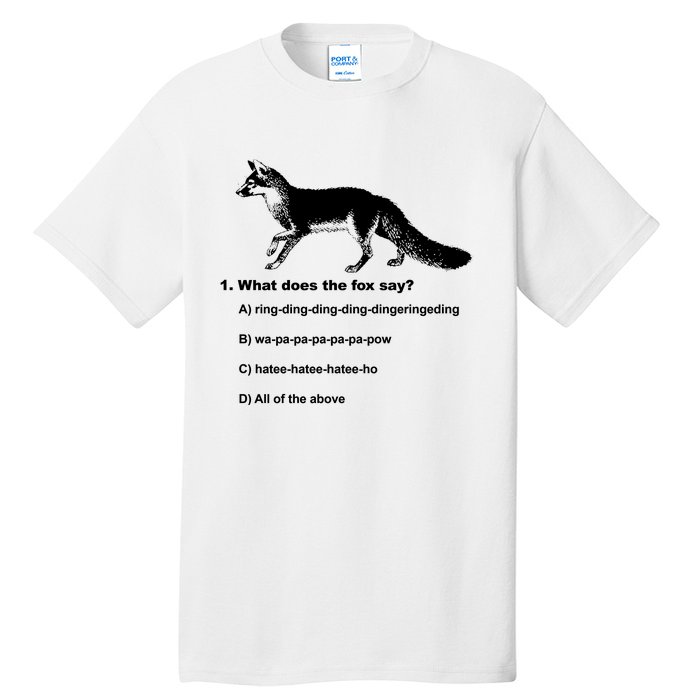 What Does The Fox Say Tall T-Shirt