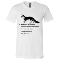 What Does The Fox Say V-Neck T-Shirt