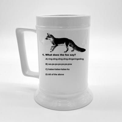 What Does The Fox Say Beer Stein