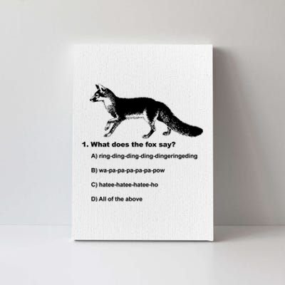 What Does The Fox Say Canvas