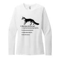 What Does The Fox Say Womens CVC Long Sleeve Shirt