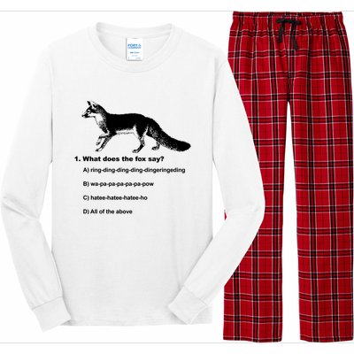 What Does The Fox Say Long Sleeve Pajama Set