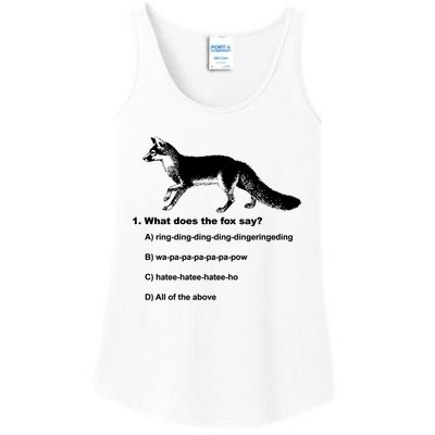 What Does The Fox Say Ladies Essential Tank