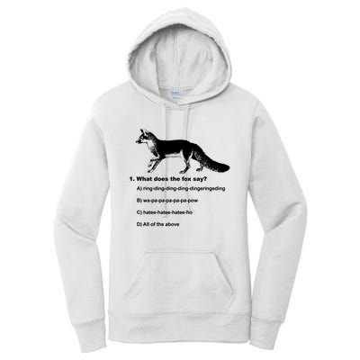 What Does The Fox Say Women's Pullover Hoodie