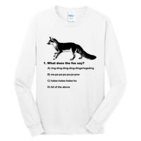 What Does The Fox Say Tall Long Sleeve T-Shirt