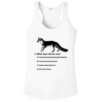 What Does The Fox Say Ladies PosiCharge Competitor Racerback Tank