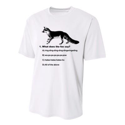 What Does The Fox Say Performance Sprint T-Shirt