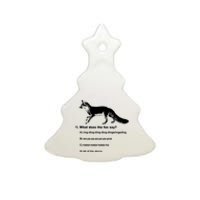 What Does The Fox Say Ceramic Tree Ornament