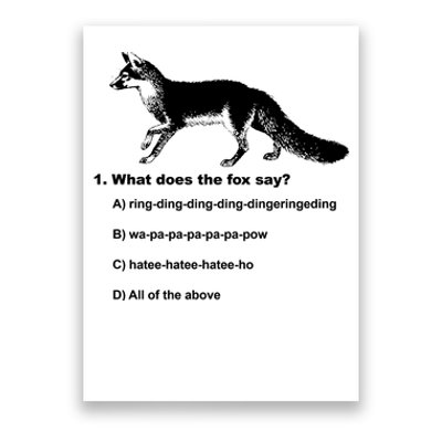 What Does The Fox Say Poster