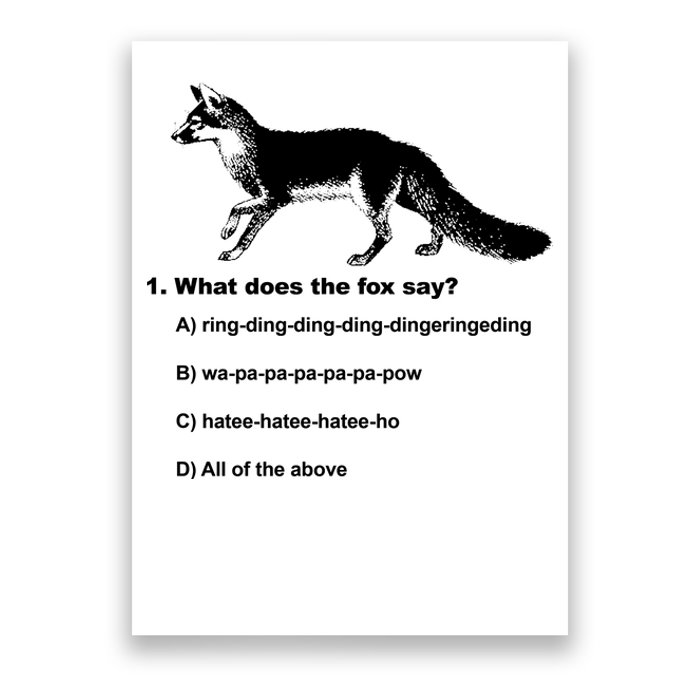 What Does The Fox Say Poster