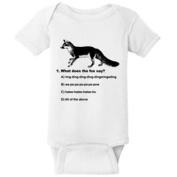 What Does The Fox Say Baby Bodysuit